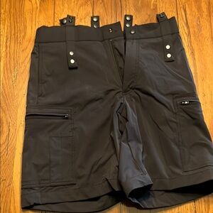 Blauer Black Cargo Shorts Sturdy Cotton Blend bike patrol
